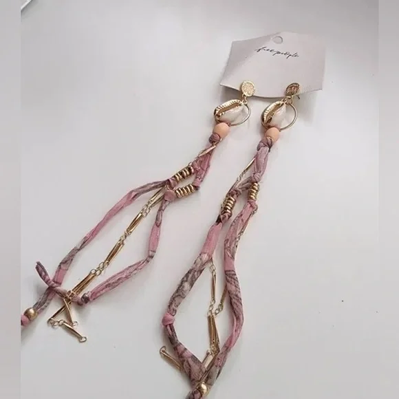 Free People Pink Tassel Earrings - Picture 5 of 8